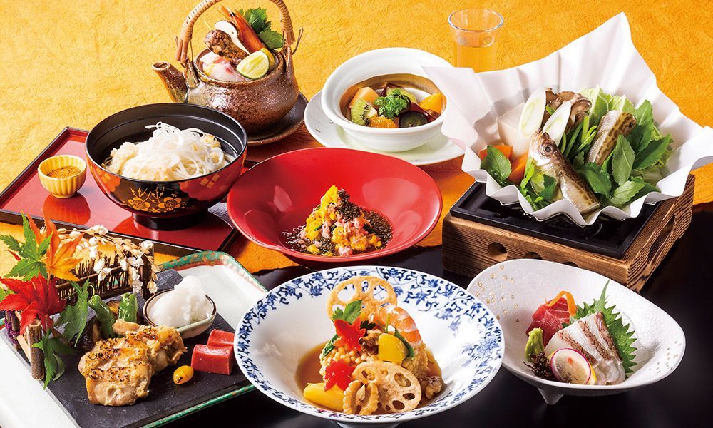 在印 朱色 三つ足鉢 5客揃 割烹料理 日本料理 日本料理＜みやま＞ - 京王プラザホテル八王子 - Restaurant Guide