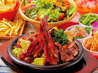 【LINE@お客様限定】ハワイアン BBQ セット プレミアム飲み放題へアップグレード　4,480円　⇒3,980円