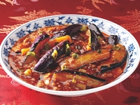 【TAKEOUT】茄子と挽き肉のニンニク辛し煮 （魚香茄子）