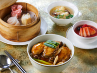 TableCheck限定価格"牡蠣の醤油煮込み餡かけご飯" 点心、スープ、デザート付きランチセット