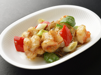 大海老の黒胡椒炒め