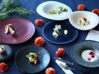 【イオンマークのカードの優待特典】土日祝・アニバーサリーコース　シェフお勧めWメイン料理を堪能