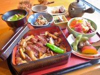 【期間限定ランチ】　秋の黒毛和牛ステーキ重御膳