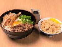 【TAKEOUT】肉釜玉うどん＆かしわ飯＆餅粉唐揚3個セット