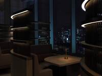 【Bar Time】夜景を一望できるプライベート感のあるラウンドブースの窓側ラウンドブースのご予約