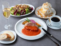 ★乾杯ドリンク付き★【平日限定ゆったりランチコース】〜乾杯ドリンク＋サラダ＋メイン＋デザート＋CAFE