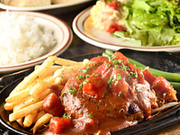 【ランチ】Dセット◆短角牛のふんわりハンバーグ〈全3品〉