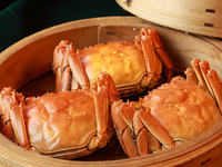 上海蟹食べ比べコース 