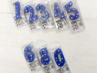 [Takeout] Number Candle Blue ８