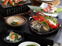 Kobe beef, spiny lobster, sweetfish, and abalone special kaiseki course June