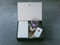 プリザーブド&ドライフラワーブーケセット蜜芋バスクチーズケーキ