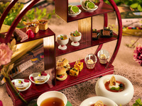 [特典付]【和洋中のスイーツ】茶葉交換ができる本のあるアフタヌーンティー＋選べる乾杯ドリンク＆プチギフト（平日個室）