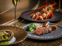 [Online/Weekdays only] Ajiwai dinner course with glass champagne