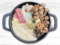 きのことベーコンのチーズリゾット