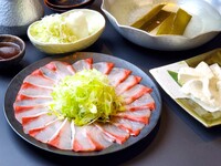 【季節の単品】ぶりしゃぶ　～雪見仕立て～