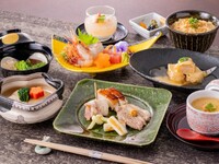 レストランパーティープランC　和食特別会席（おまかせ8品の会席料理）+フリードリンク4種