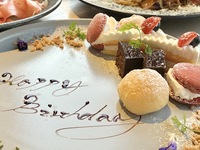 【Anniversaryランチ】前菜4種盛り合わせとメインのパスタ、メッセージプレート付き