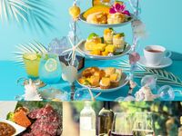 [Aquarium ☆ "Meat" x Afternoon Tea] "Jewel of the Sea" Melon x Mango Hawaiian Tea Stand & Roasted Beef Skirt Steak Included. Enjoy as much wine and coffee as you like!