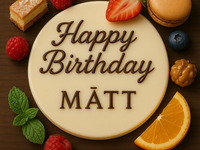 Message plate for anniversary 