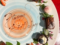 【誕生日・記念日】　メッセージ付きデザートプレート