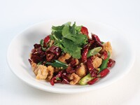 【アラカルト】95.二種類の四川唐辛子と鶏肉の炒め　小盆