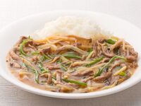 【アラカルト】76.牛肉入りあんかけご飯　小盆