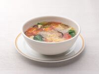 【アラカルト】56.野菜の玉子スープ　中盆