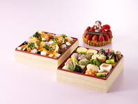 【グランビレッジ会員様・店頭お渡し】　母の日二段重・苺タルトセット　【当日代金引換用】