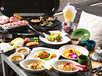 TERACCE de BBQ PLAN　フリードリンク付き　ディナー　　