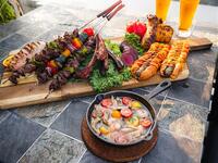 平日【銀座の屋上でビアガーデン!!】 手ぶらで豪華A5ランク黒毛和牛BBQプラン