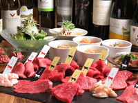 スペシャルコース 　週末のおすすめ飲み放題付きプラン【3時間飲み放題付きプラン】～3種から1種類選べる熟成肉の焼きすき　奥久慈卵付きスタッフがお焼き致します【18品】