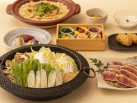 茶茶　京鴨のすき鍋コース【麗】　お食事飲み　7品　8400円