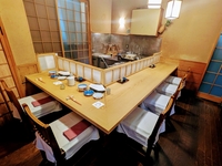 [Dinner] Counter seating, Tempura course ¥26,620 (tax and 10% service charge included)