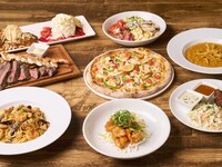 【4名様〜】 ロサンゼルスコース＋2時間飲み放題　リブアイステーキの付いたコース