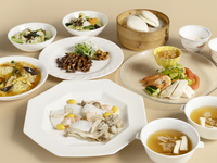 [Lunch] Higashiyama course 7 dishes including 4 kinds of cold dishes,  mini shark's fin soup, and beef