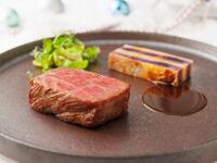 <ランチ・Menu Terrace>前菜は生ハム・明石のお魚・神戸ビーフを愉しむランチ+デセール_12,000円
