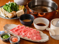 Snow room aged Wagyu beef shabu-shabu course 24,200 yen