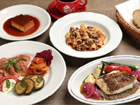 【公式 最安値保証】〈  公式HP特典 1ドリンク付き！〉​IL CALDINALE LUNCH前菜＋選べるパスタとメイン デザート・コーヒー　4,500円(税込)