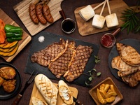 【シーサイドDXエリア】BBQステーキコース（ALLドリンク飲み放題付き）