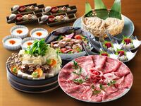 土日祝【飲み放題付 】入館料セットのお得なプラン「常陸牛しゃぶしゃぶコース」