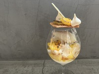 Parfait and wine
