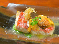 晚餐套餐：凜主廚精選9道菜 / A5仙台和牛石鍋蒸龍蝦、藍鰭鮪魚鮑魚飯