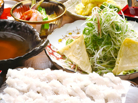 【春季迎送會】以櫻花鯛和京都年糕豬肉涮鍋為主的特別套餐★5,000日元附無限量暢飲