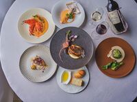 【Dîner A】季節の食材を使用したフルコース新鮮野菜ワゴン付き 全7品　ディナー