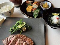  Grilled steak kaiseki (table )