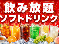 All-you-can-drink soft drinks (150 minutes)