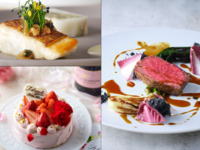 【感謝の気持ちを伝える母の日ディナー】キュートないちごケーキと乾杯ロゼスパークリングワインがついた豪華フルコース-RIKYU-