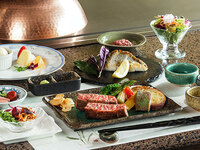 【5月～】加賀ランチコース(魚介+黒毛和種ステーキ）