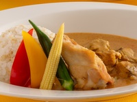 ④Spicy Massaman curry with bone-in chicken 