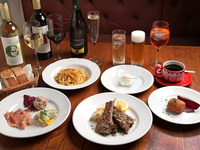 【火・水・木限定プラン】 「アーリーディナーコース」前菜・お肉のグリル・カラスミパスタ 計6品　6,000円(税込)